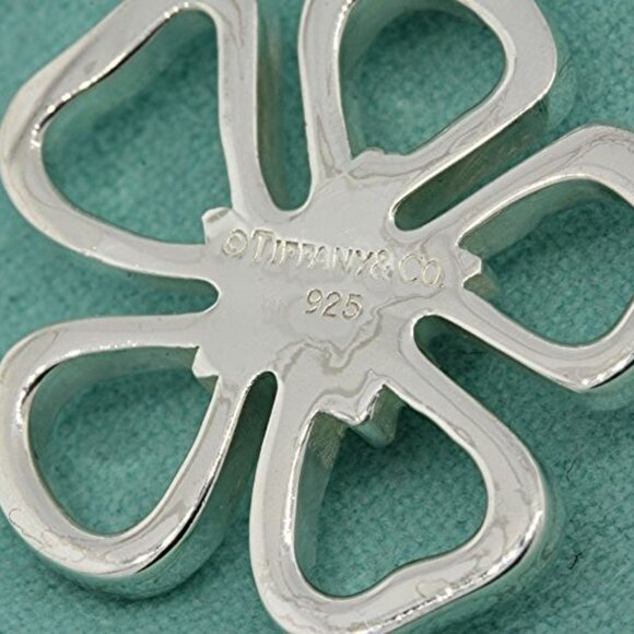 Tiffany & Co. Sterling Silver Flower Pendant Necklace - Picture 4 of 6
